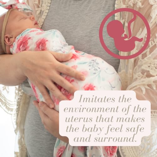 Image of Newborn Baby Swaddle Set Headband and Name Card