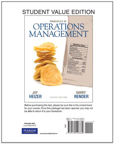 Principles of Operations Management, Student Value...