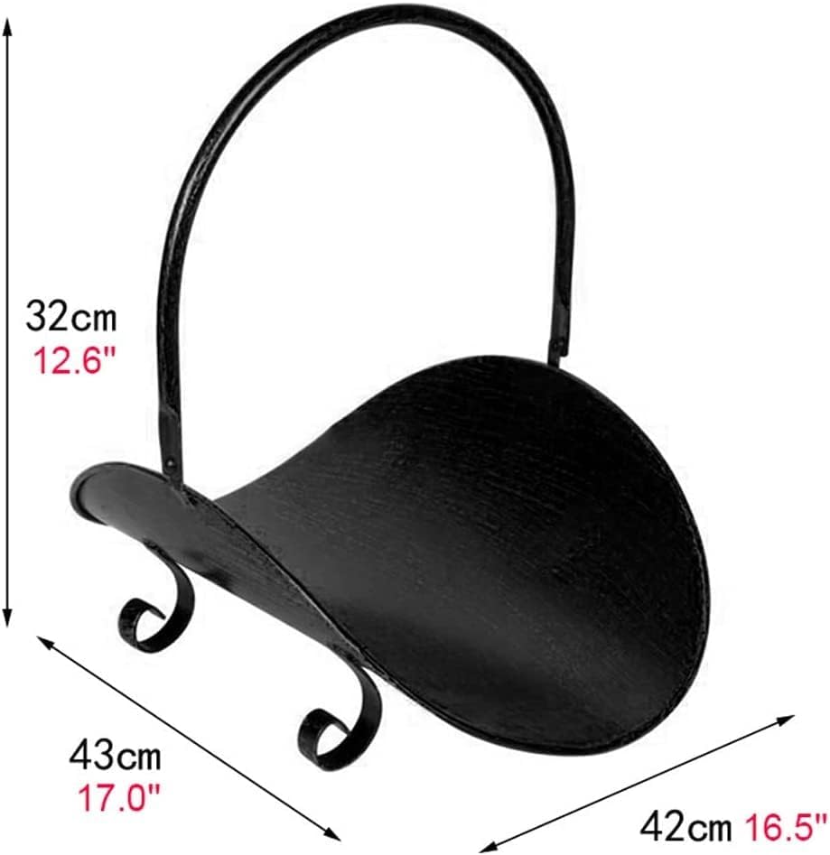 Log Store Firewoods Rack Indoor Metal Firewood Log Storage Rack Bracket Retro Heavy Duty Firewood Holder Outdoor Wood Store