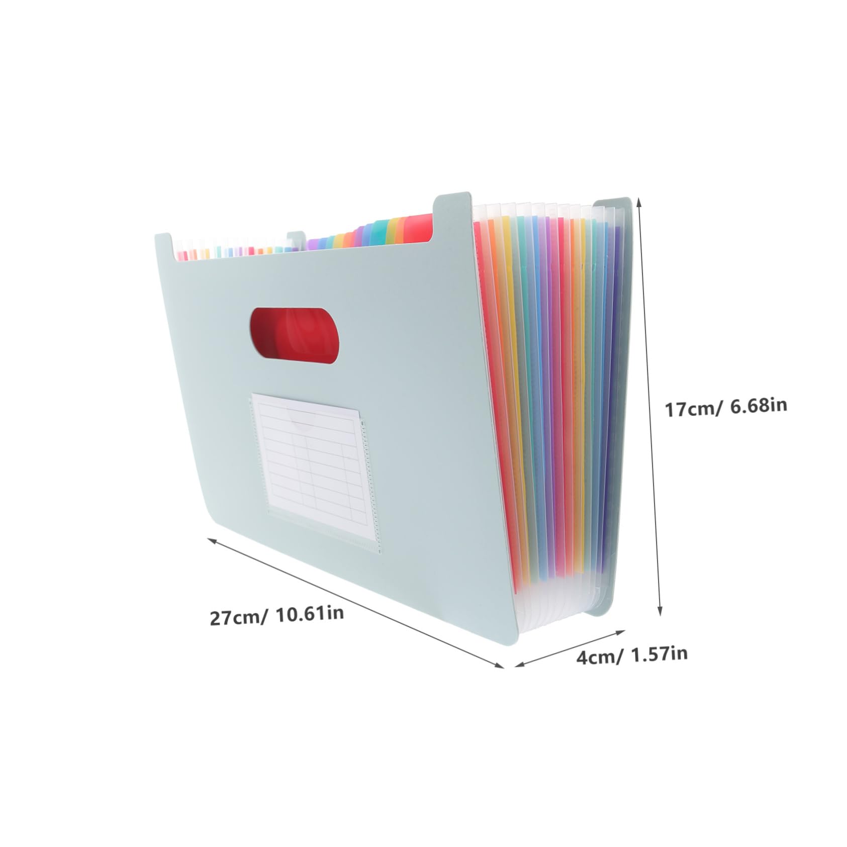 ERINGOGO Lightweight A5 File Bag Expandable Accordion Design File Holder Home Office Use