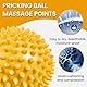 Igelball Massageball Set, Spiked Massage Ball Hart, Premium Massageball Set, Massagebälle mit Noppen,für Rücken Beine Füße Hände, Stress Reflexzonen, 3er Igelball