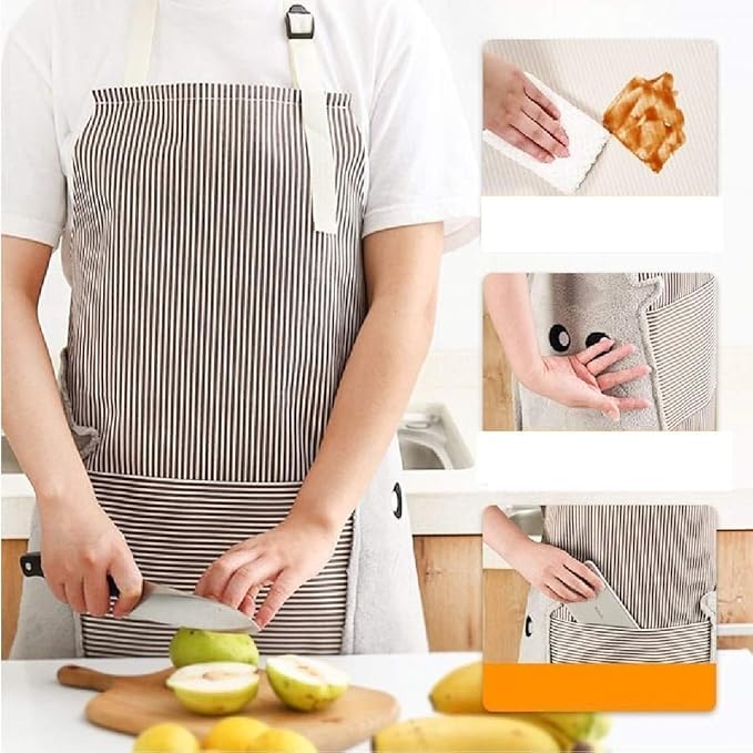 Image of Windkart Waterproof Kitchen Apron 40 Inch - Light Duty Extra Long Cooking and Dishwashing Apron | Durable Chemical Resistant Work Clothes for Cleaning Gardening Food Prep