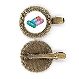Capsule Pill Health Care Produkte Muster Haarnadel Haarschmuck Brosche Haarklammer Barrette
