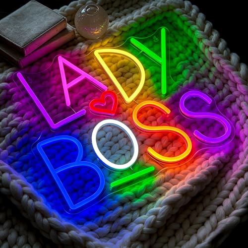 Image of Neon Sign Led Neon Lights Signs for Wall Decor USB Powered Led Signs for Room Decoration-Lady Boss