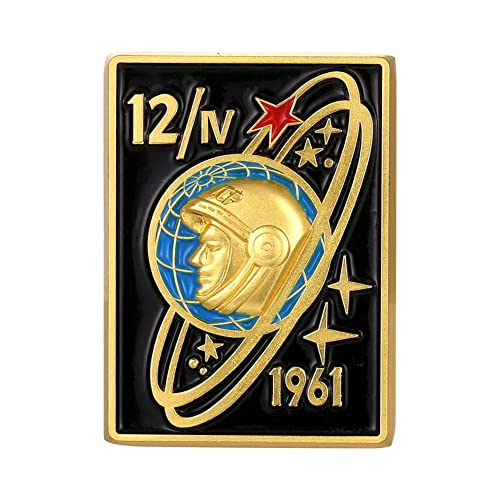 Broche de astronauta CCCP Cosmonauta Yuri Gagarin Pin Soviético Cosmos Insignia Esmalte Pines Joyería para Ropa Bolsas Chaquetas Accesorios DIY Artesanía