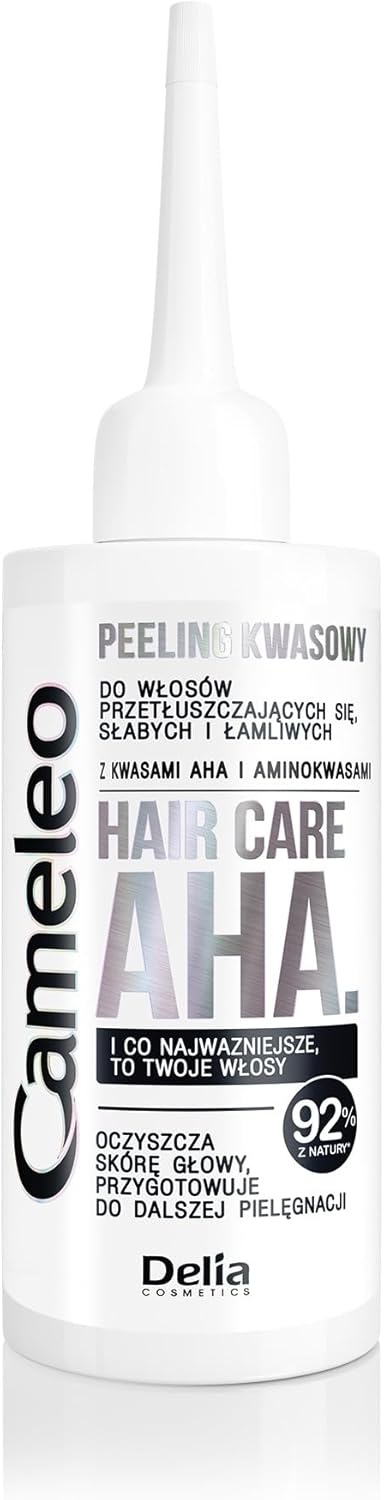 Cameleo – AHA Hair Care – Acid Peeling – Greasy, Weak, Brittle Hair – Cleansing of the Scalp – Amino Acids – 55 ml