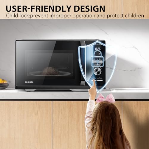 Toshiba 25L 3-in-1 900W Digital Microwave Oven With Grill, Origin Inverter, Chef Defrost, Microwave, Combi, 10 Power Levels, 7 Auto Menus, Easy Clean, Perfect for 10'' Pizza, Black, MW3-AG25PFI(BK) - Image 6
