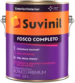 Tinta Suvinil Tintas para parede acrilico fosco completo 3,6L - Algodão egipcio - 50146020
