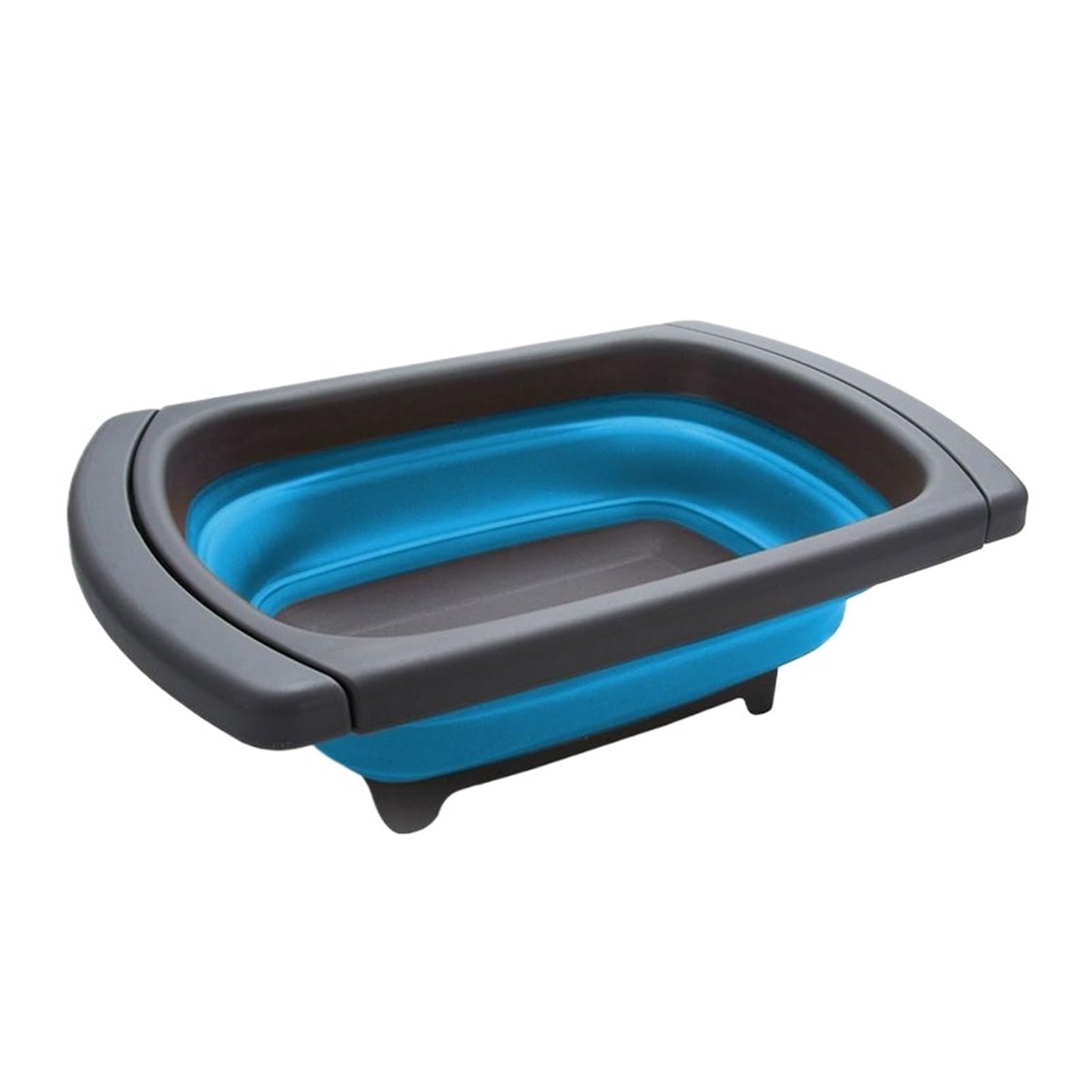 Collapsible Colander, Foldable Drain Basket, Retractable Handles