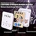 USB Wall Charger, Surge Protector, POWRUI 3 Outlet Wall Mount Adapter with 4 USB Ports Charging Station (30W) Compatible iPhone Xs/XS Max/XR/X/8/7/6/Plus, Pro/Air 2/Mini 3/Mini 4, Samsung S4/S5, 6A