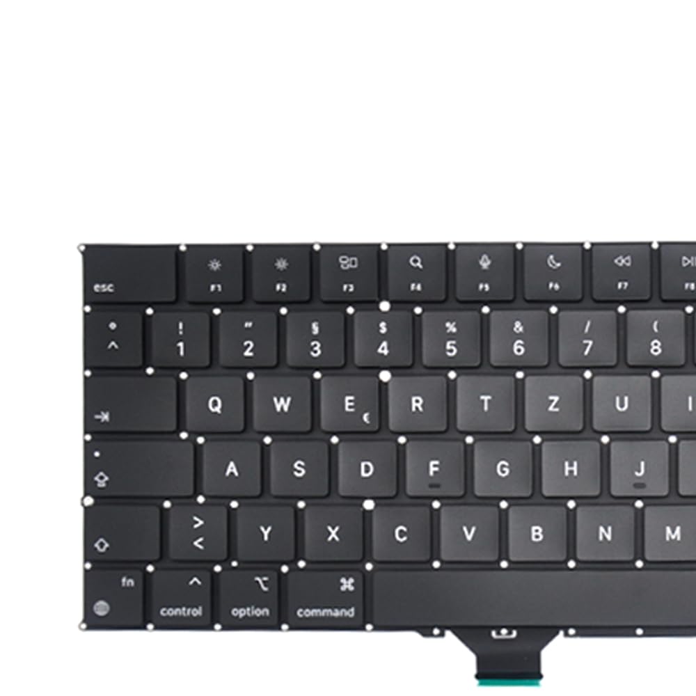 Tastiera di ricambio tedesca QWERTZ compatibile con MacBook Pro 14" A2442, 16" A2485 2021 anno tastiera + viti + cacciavite