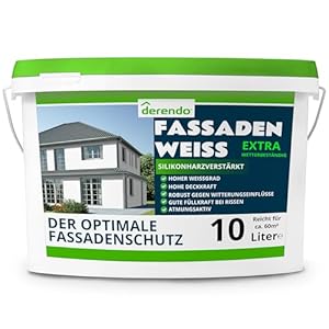 Derendo Fassadenfarbe Weiß Extra 10L