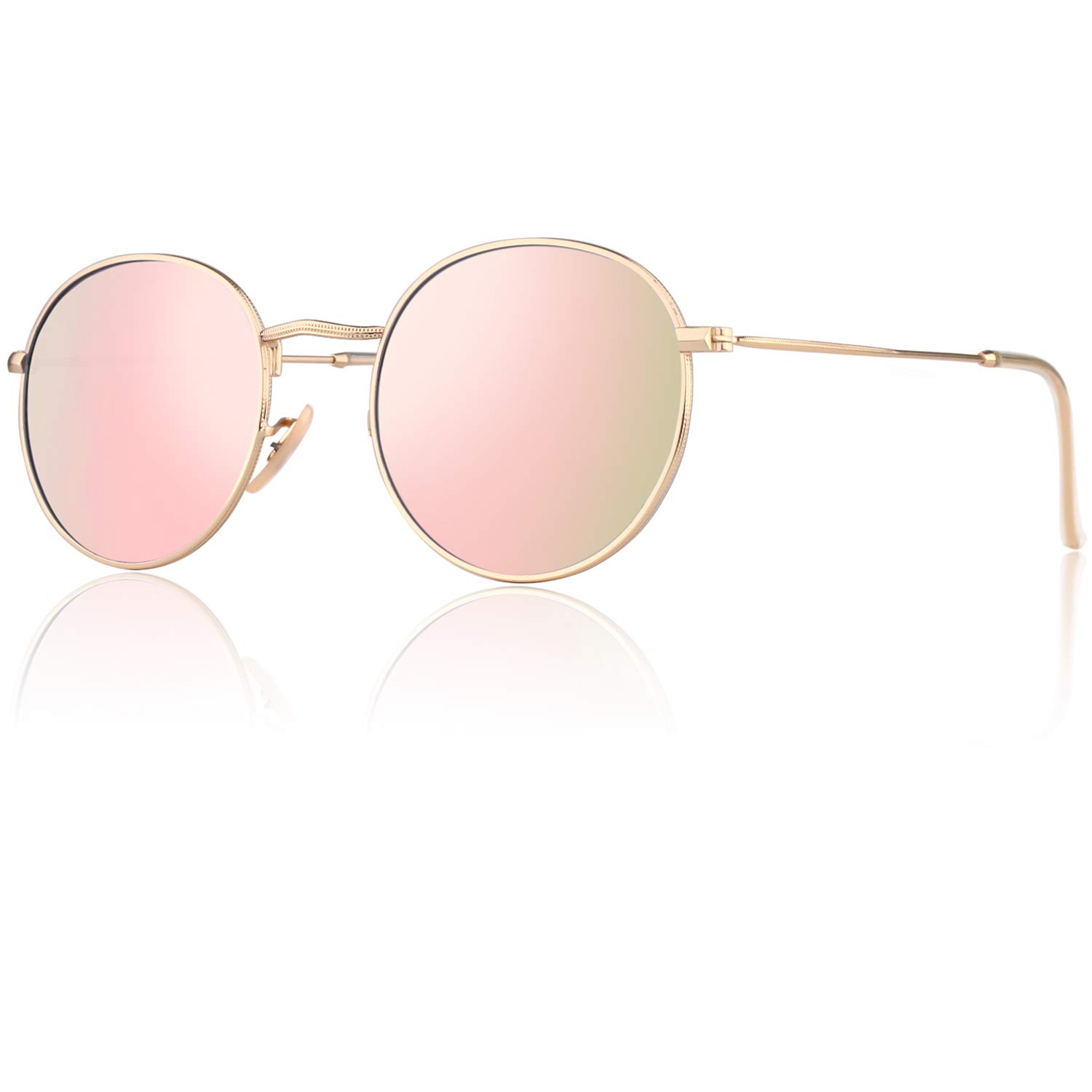 CGIDE01 Lennon Round Polarized Unisex Sunglasses