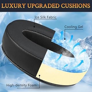 SOULWIT Mousse Coussin Coussinets pour Sennheiser HD 4.50BT/HD 4.50BTNC/HD4.50SE/HD4.40BT/HD4.30G/HD4.20S/HD458BT/HD 450/HD450BT/HD400S/HD350BT/Adapt 360(MB 360 UC)/Adapt 361 Casque