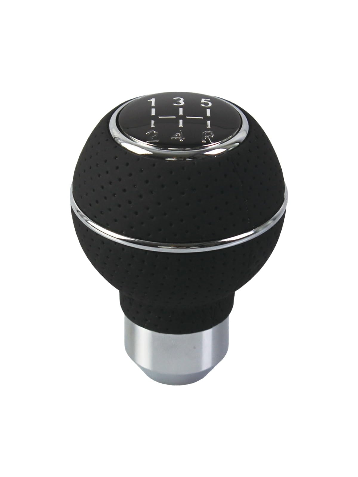 Lvgvzttgkm 5 Speed For Universal Leather＆Aluminium Car Gear Shift Knob For M8 M10 M11