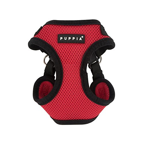 Image of Puppia PARA-HC1533-RD-M Red Soft Harness C Pet-Vest-Harnesses, Medium