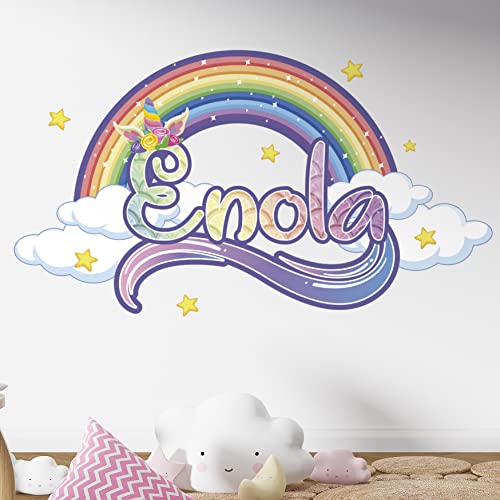 Vinilos Decorativos Unicornio Arcoíris Personalizado miniatura 2