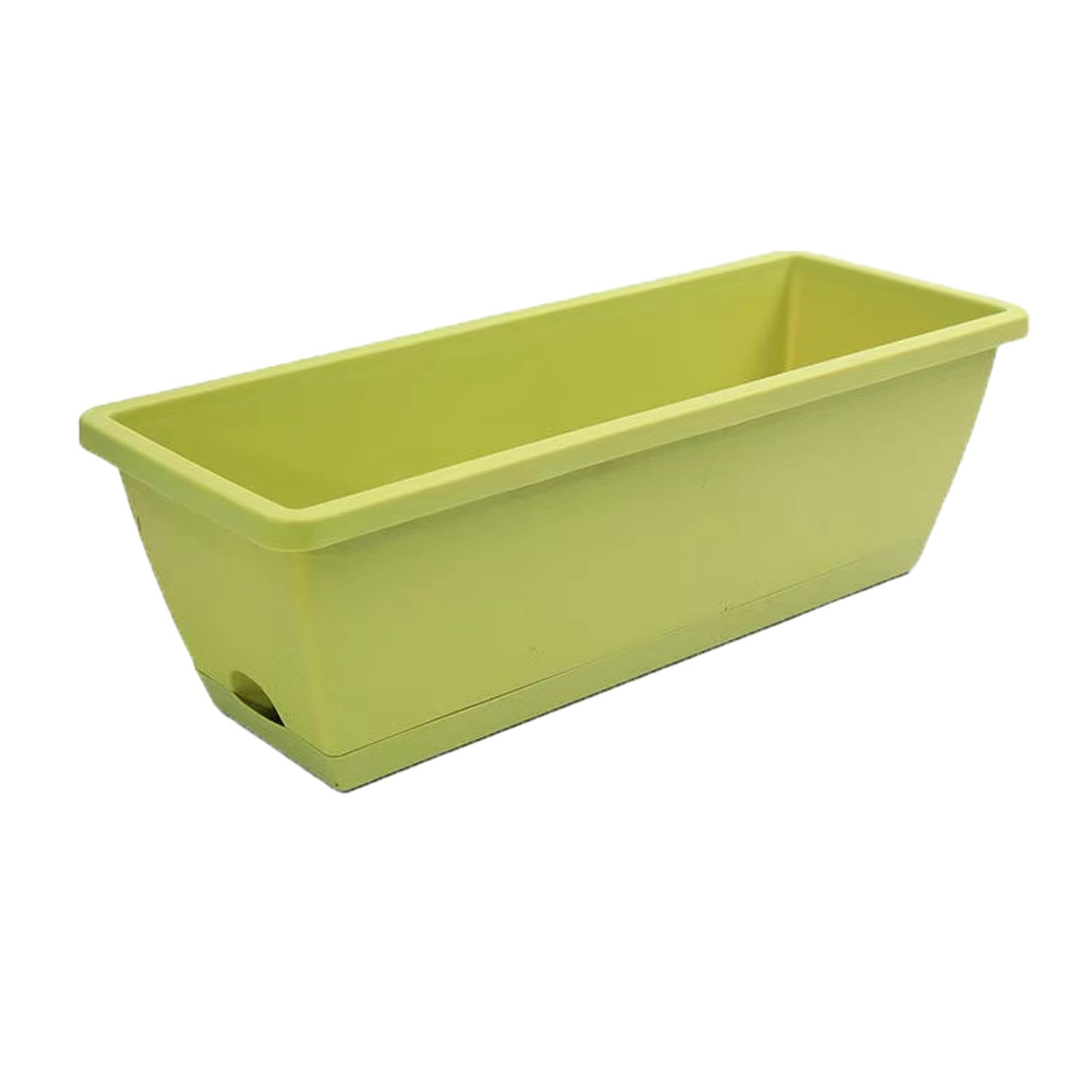 Rectangular Planter Large Plant Pot with Drainage Holes Long Planter Box with Saucer for Windowsill Vegetables Herbs Succulents