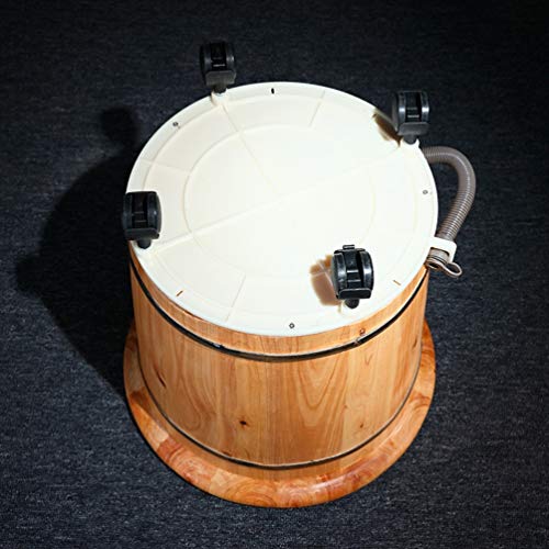 Spa de pies barril madera para baño y masaje miniatura 2