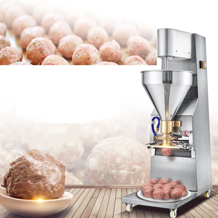 SONLED Máquina formadora de albóndigas Comercial, máquina automática para Hacer albóndigas de 280 Piezas/min, 1100 W, Herramienta eléctrica para Formar Bolas de Carne de Cerdo y Pescado con