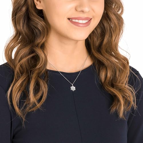Swarovski Magic Anhänger, Schneeflocke, Weiß, Rhodiniert – Ansicht 6