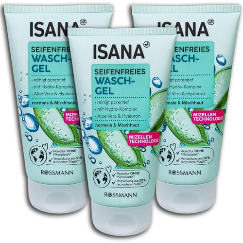 ISANA MED 3 er Pack ISANA Seifenfreies Waschgel 3 x 150 ml