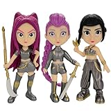 GREEN BRAIN Muñecas guerreras KPOP Muñecas KPOP guerreras Figuras para niñas 3 Personajes Rumi Zoey Mira (Set Disfraz...