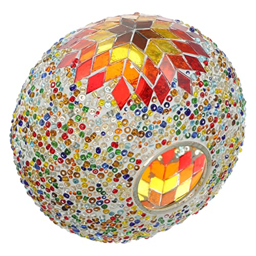 Tofficu Pantalla De Cristal De Colores Lámpara Mosaico Globos De Reemplazo De Accesorios Pantalla De Cristal Transparente Globos De Repuesto De Iluminación Vidrio