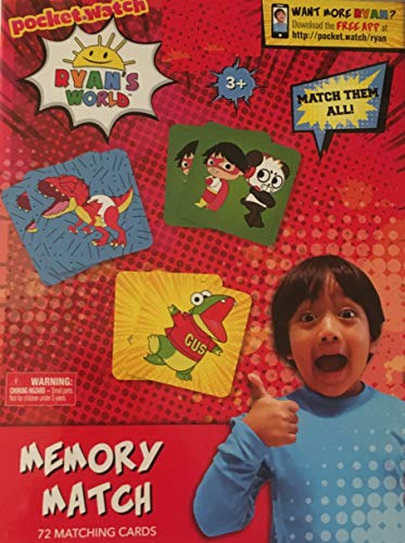 Ryans World 72 Card Memory Match Game Pocket