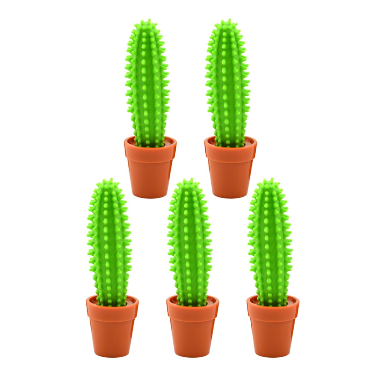 Bolígrafos Neutrales de Cactus y Bonsái, 5 Piezas Verdes de Plástico