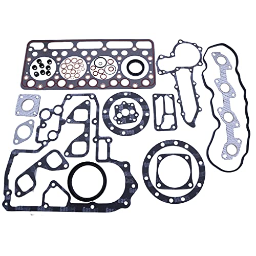 Image of Full Gasket Set(Upper, Lower and Head Gasket) Compatible with Kubota V1702 and Bobcat 743