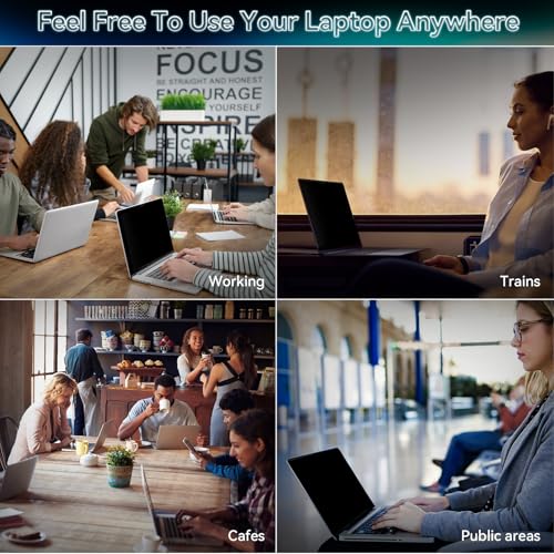360° Privacy Screen for MacBook Pro 14 Inch (2021-2026, M1, M2, M3, M4, M5), 4 Way Privacy Anti Glare Blue Light Filter Shield Film Anti Spy Laptop Protector for Mac 14.2In Computer by Protescreen - Image 8