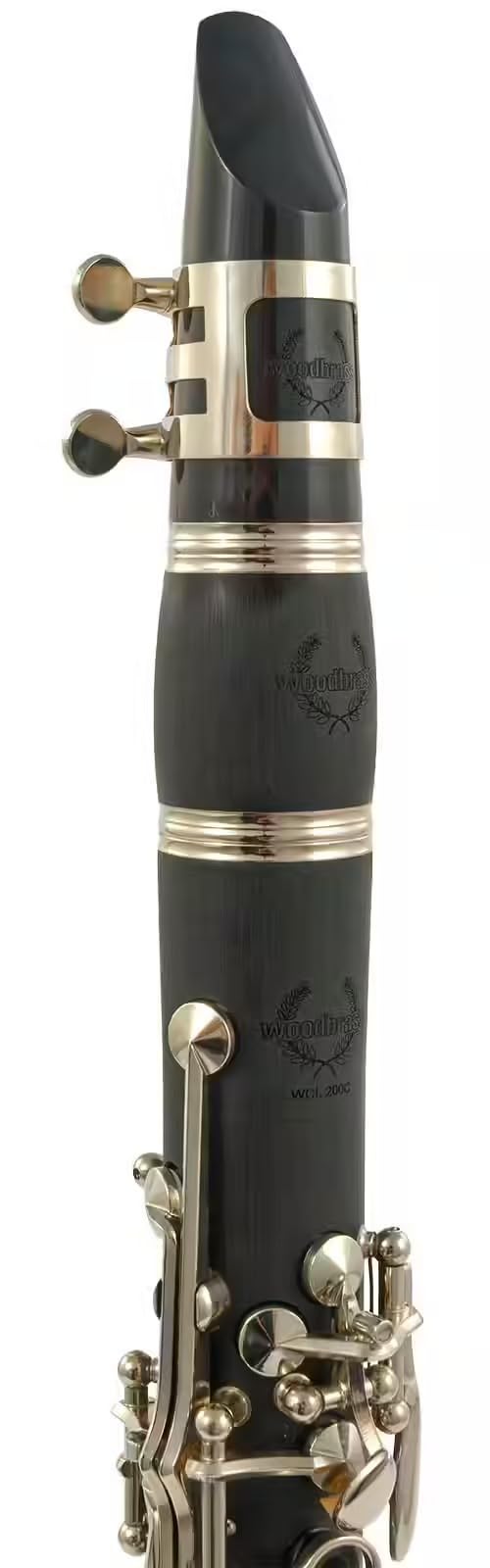 WOODBRASS WCL200C Clarinette en Ut Débutant 17 Clés Système Boehm - Corps ABS Léger, Son Clair & Facile - Instrument Prêt à Jouer avec Étui, Bec & Accessoires Inclus