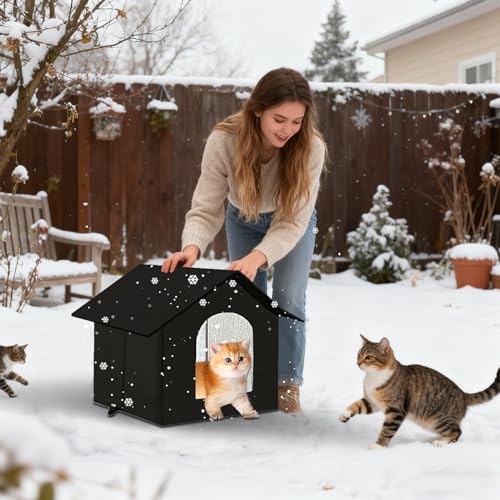 Maison pour chat extérieur et couchage chaud pour le voyage - 3