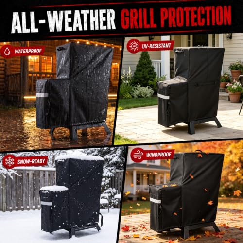 Image of Utheer Grill Cover for Masterbuilt 30 /40 Inch Slow and Cold Smoker Side Box