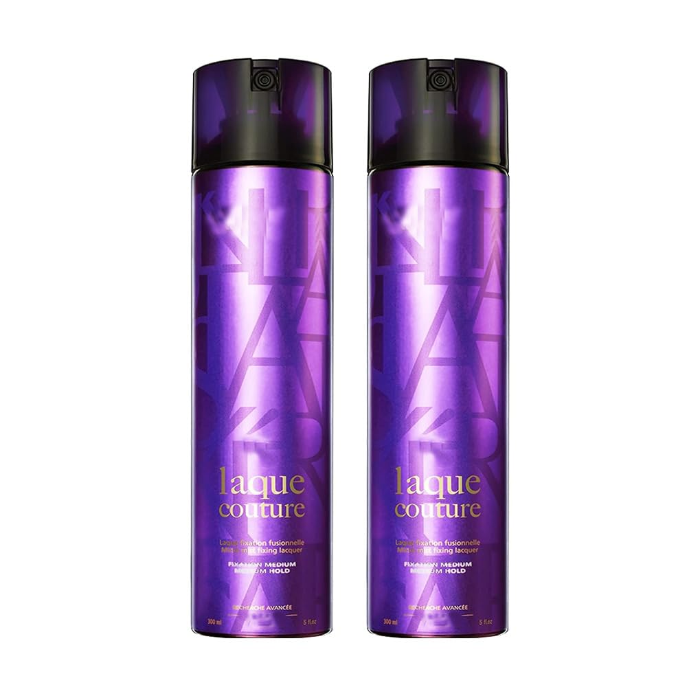 Laque Couture Micro Mist Hair Spray, 5 oz Pack of 2 Medium Hold Styling Spray Long Lasting, Flexible Hold With Heat Protectant for All Hair Types