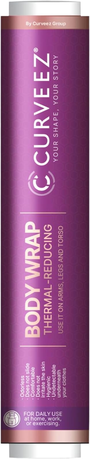 Contouring Osmotic Plastic Body Wrap - Workout & Sweat Enhancer Stomach Wrap (Osmotica Faja Cinta) - 1 Pack Black