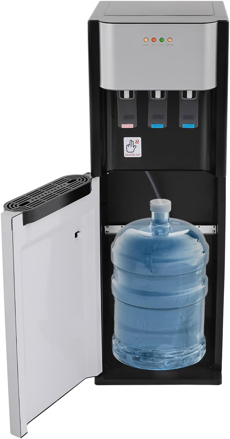 Dispensador de agua Carga Inferior 3 Salidas Vertical Fuente de Agua Eléctrica de Agua Distribuidor,para el Hogar, Cocina, Oficina, Dormitorio(sin Botella)