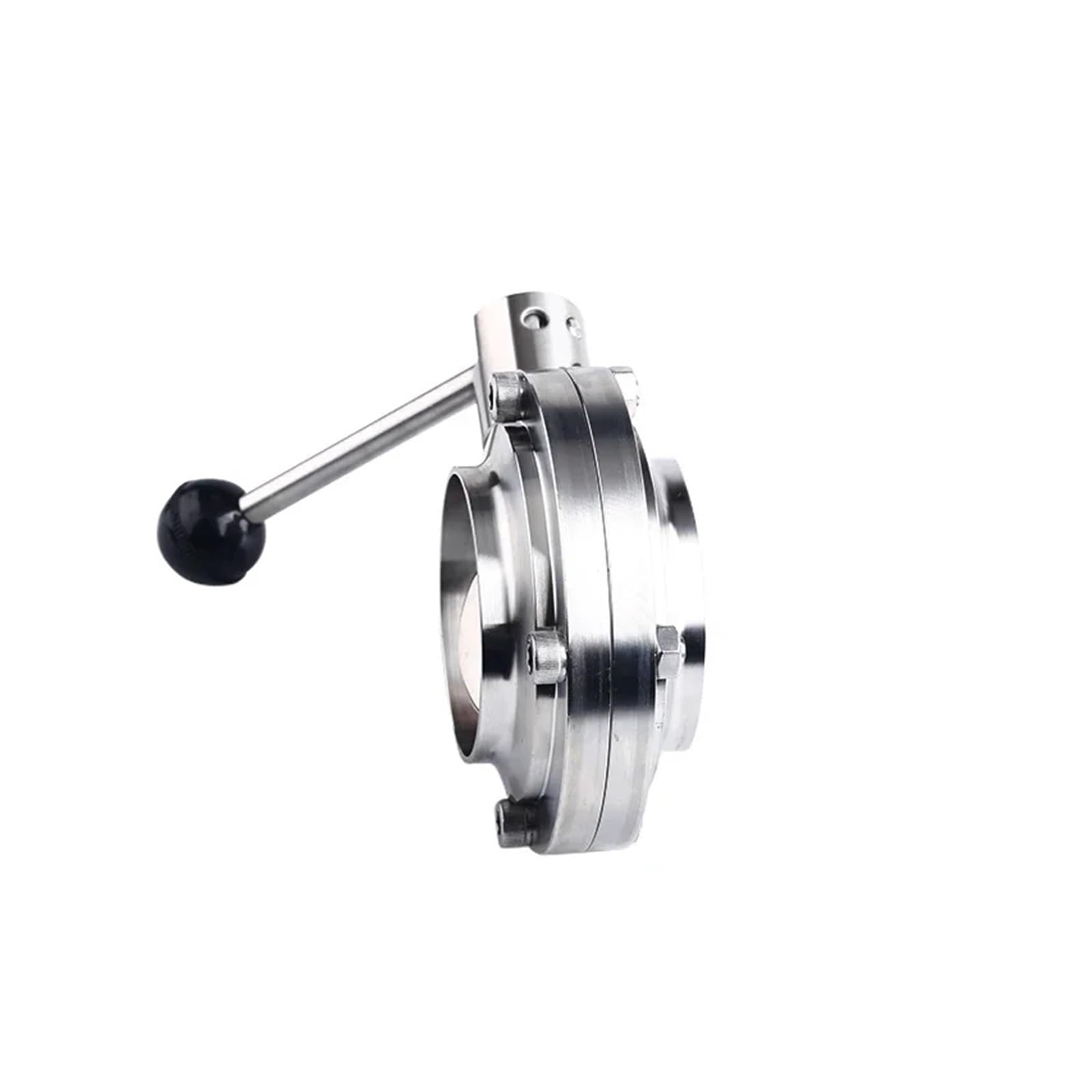 MQXFCZUX 108mm Pipe OD Butt Weld 304 Stainless Steel Butterfly Valve
