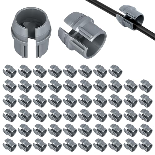 60pcs Non-Metallic Cable Connectors, 1/2 Inch Snap Style Installation Single Cable 14/2-10/3 AWG, Two Electrical Cables 14/2-12/2-14/3 AWG, ETL Certified