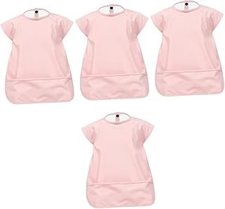 HOLIDYOYO Babadores Para Bebês 4 Unidades Para Comer Babadores Para Meninas Macacões Para Bebês Pintura Artística Aventais Para Alimentação De Recém-Nascidos Aventais Para Meninos