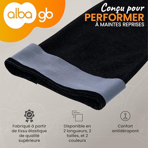 Manche de bras pour guitaristes classiques et flamenco - Accessoire textile gris