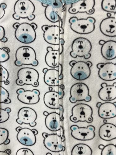 Babys and Toddlers Cozy Fleece Non-Slip Footed, Zip-Front, Blanket Sleepers for Sleep and Play - Pack of 2 7