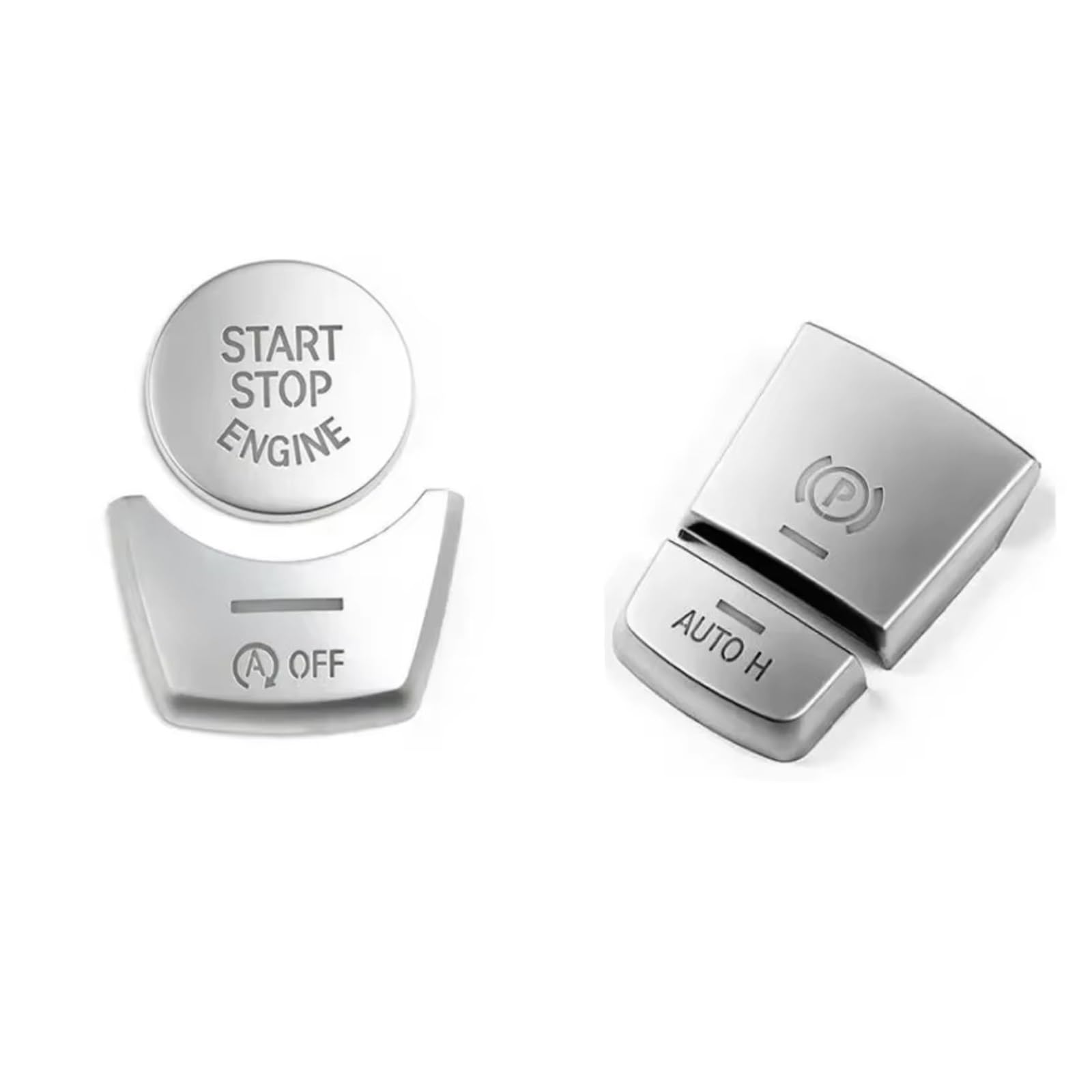 Button Repair Stickers for Car Compatible with F15 X5 2014-2018 for F16 X6 2015-2018 Car Electronic Hand Brake P Button Engine Start Stop Decoration Cover