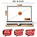 New Portable Mobile 50 Inch Projector Screen Pull Down, 16:9 Projector Screen Retractable Tabletop Screen Tripod Stand for Home Theater Meeting Room, School Indoor Outdoor Ceiling Wall Mount Upgrade