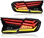 AUTOSAVER88 Tail Light Assembly Compatible with 2018-2022 Accord LED Tail Lights Replacement, Black Smoke Driver and Passenger Side Tail Lamps