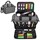BAFASO Professionelle Friseurtasche, Reisetasche für Friseur und Friseurin, Kosmetiktasche für Friseur Werkzeug, Salon Zubehör, Friseur Organizer Tasche für Friseurschere, Haarschneider, Grau
