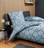 Janine J. D. 87112 Mako-Satin Bettwäsche, 135x200,80x80, gletscherminze