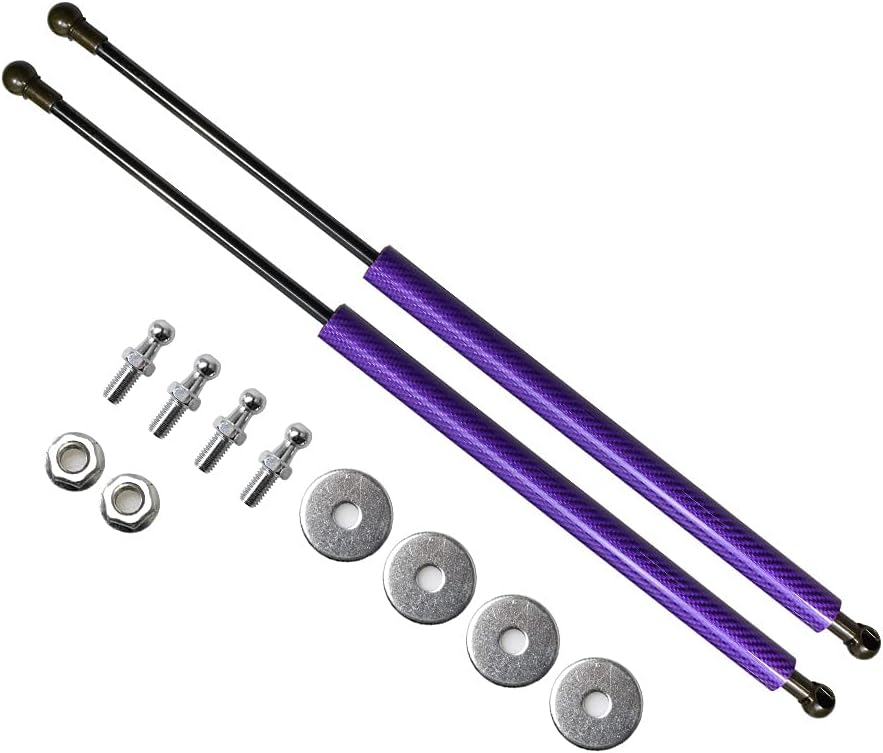 TSUBASA Lift Supports for Toyota Chaser JZX100 Sedan 1996-2001 Front Bonnet Hood Modify Carbon Fiber Gas Charged Shock Dampers Spring Struts Bar (2 PCS) (Normal Black)