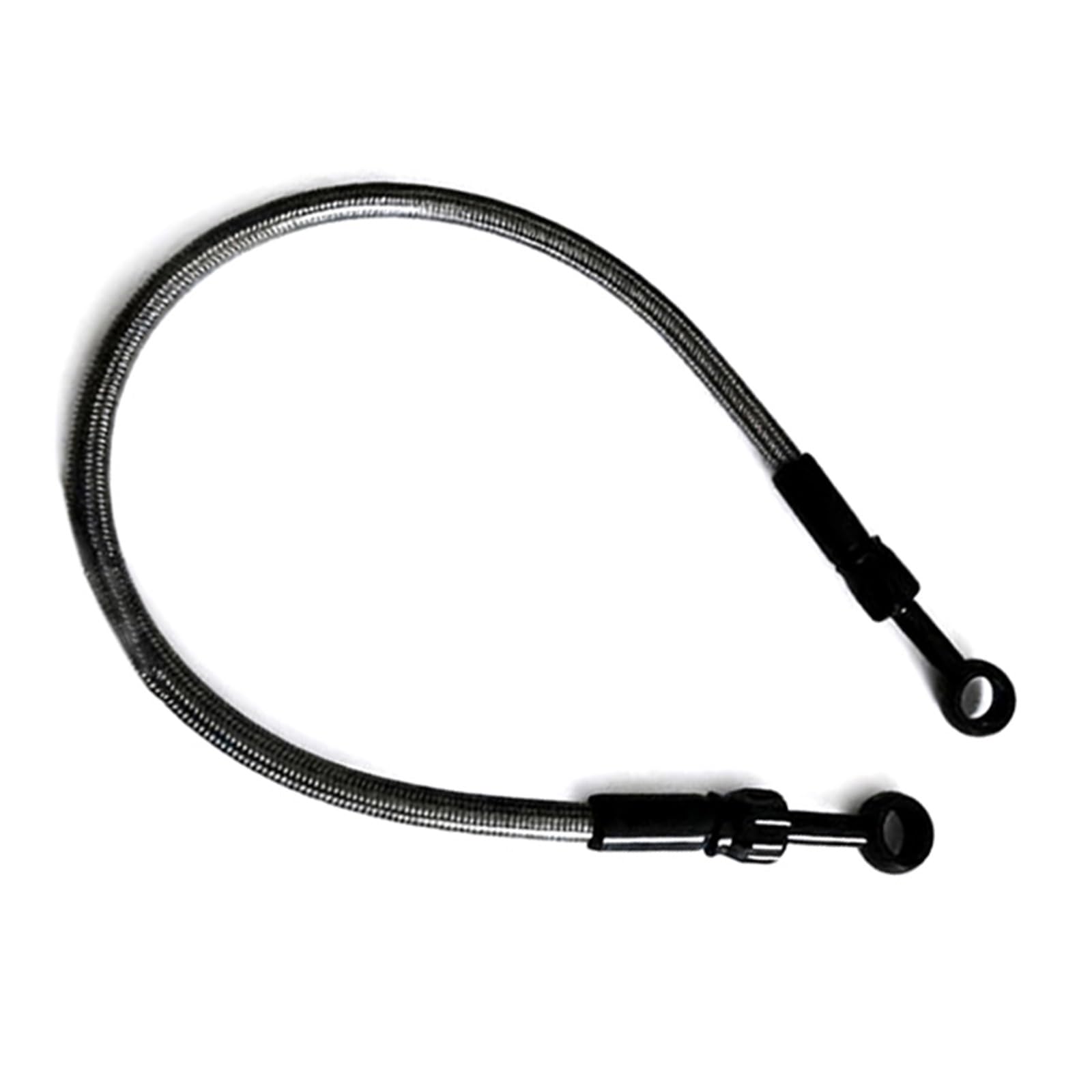 Shqxd One Color Hydraulic Brake Hose Motorcycle An3 Hydraulic Stainless Steel Braided Clutch Tube Brake Hose Line Oil Pipe M10 Banjo 0°-0° Accessories(2500Mm)